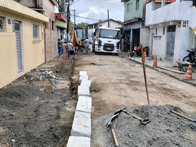 Obra melhora acesso no Caminho São José, na Zona Noroeste de Santos