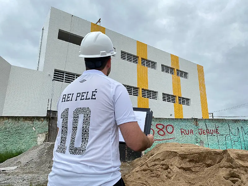 Escola de São Vicente será inaugurada em janeiro de 2023 e batizada com nome do Atleta do Século
