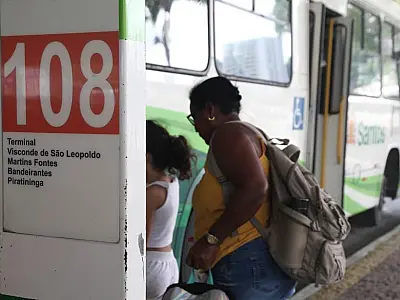 Santos amplia subsídio para congelar tarifa do transporte público municipal