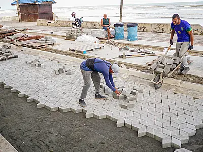 Prefeitura de Mongaguá avança com construção da nova orla