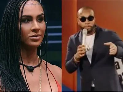 Nego Di faz piadas com Linn da Quebrada em show e a chama de 'traveco'