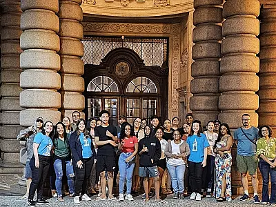 Nova exposição temporária do Museu do Café expõe trabalhos dom alunos de escola de Santos