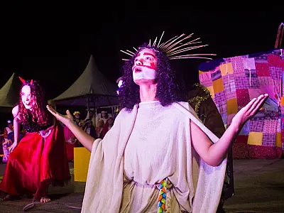 Vila de São Vicente recebe espetáculo tradicional da Paixão de Cristo