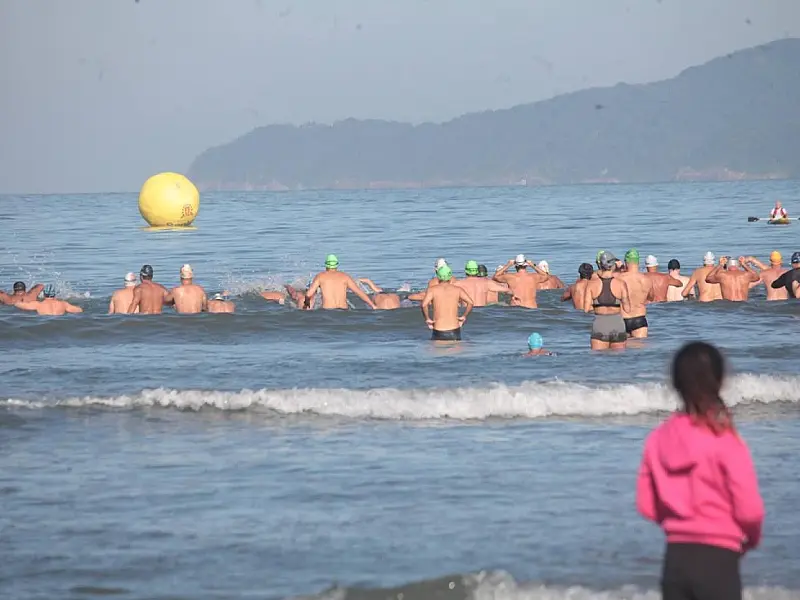 Terceira etapa do Campeonato Santista de Águas Abertas acontece domingo