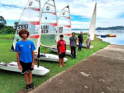 Time PG conquista seis medalhas na regata de abertura da Federação Paulista de Vela
