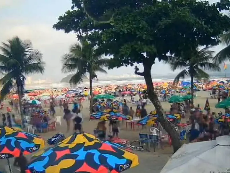Em domingo quente, criminosos fazem arrastões em praias de São Vicente