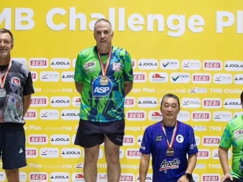Mesatenistas de Bertioga Brilham no TMB Challenge Plus