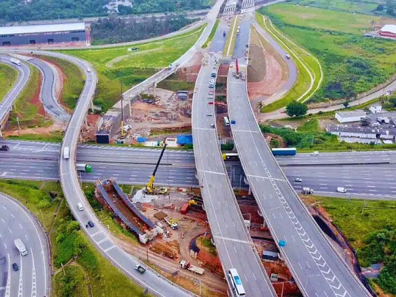 Obras do Rodoanel Norte alcançam 51% de execução