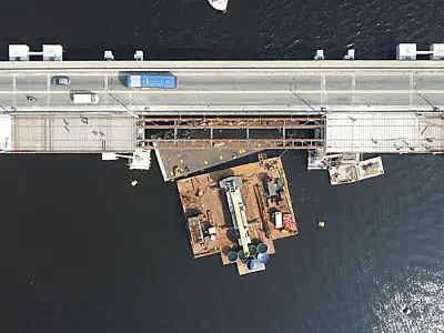Obra do VLT na Ponte dos Barreiros entra na reta final