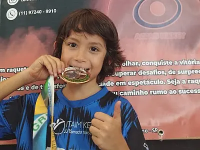 Talento do tênis de mesa de Bertioga é destaque em torneio