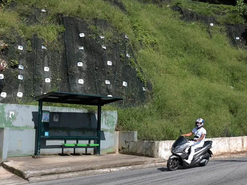 Obras de contenção são concluídas em mais um morro de Santos