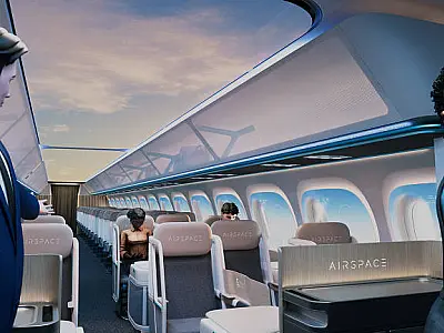 Airbus anuncia "Airspace", novo projeto de avião com teto transparente