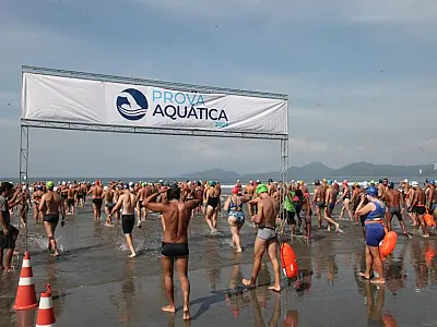 Prova Aquática comemora 480 anos de Santos. Inscrições abrem nesta quarta