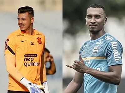 Corinthians e Santos estudam troca de goleiro por atacante