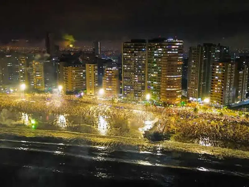 São Vicente dá boas-vindas a 2025 com música ao vivo, fogos e segurança