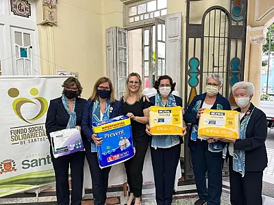 Campanha do Fundo Social de Santos arrecada fraldas geriátricas a partir de segunda