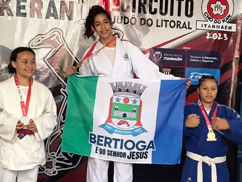 Bertioga se destaca no judô com quatro medalhas no Circuito do Litoral