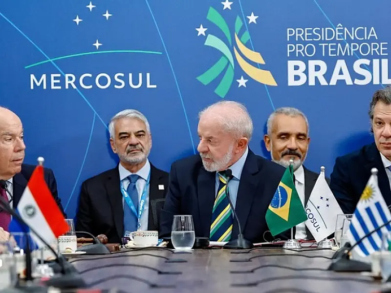 Durante a abertura da 67ª Cúpula de Chefes de Estado do Mercosul, que encerra a Presidência Pro Temp