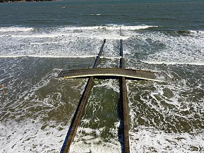 Orla de Santos terá novas rampas de acesso à praia, passarelas ampliadas
