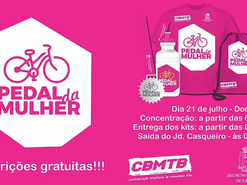 Passeio Ciclístico Pedal da Mulher acontece em Cubatão no domingo, 21