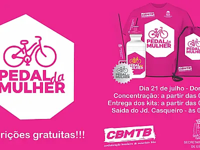 Passeio Ciclístico Pedal da Mulher acontece em Cubatão no domingo, 21