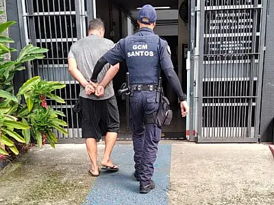 Ponta da Praia: Guarda Municipal de Santos prende homem procurado pela justiça