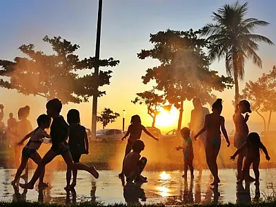 Outono começa com frente fria, mas será de calor acima da média em Santos