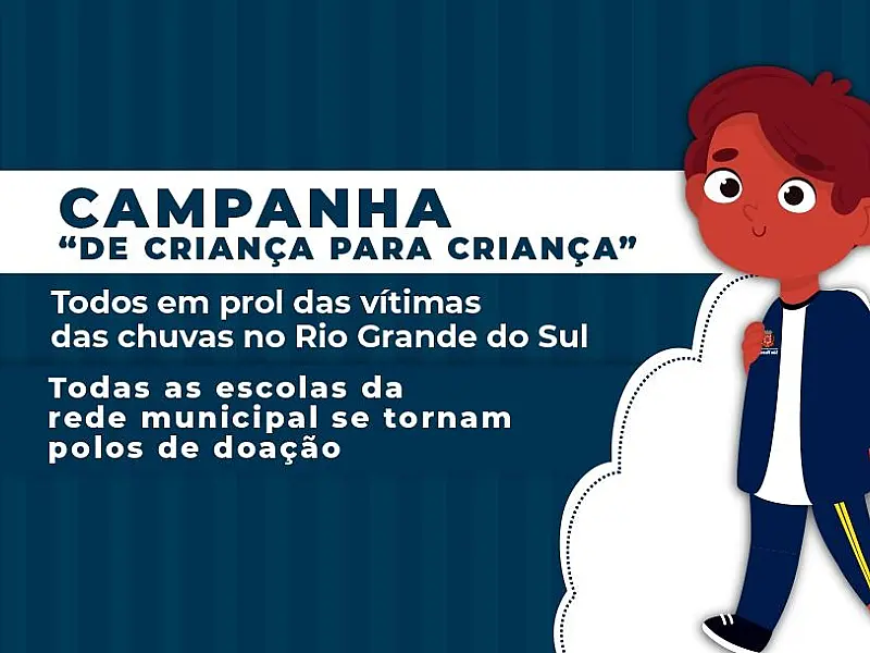Campanha de São Vicente arrecada brinquedos e materiais escolares para vítimas de enchentes em RS