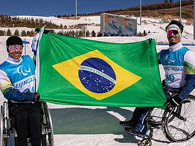 Aline Rocha e Cristian Ribera serão porta-bandeiras na Paralimpíada