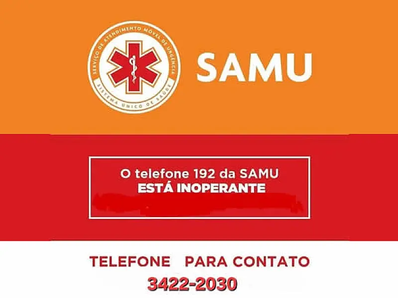 Prefeitura de Peruíbe informa que telefone 192 do SAMU está inoperante no Litoral Sul