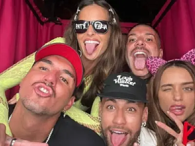 Neymar beija Rafa Kalimann em festa da irmã do jogador, diz jornal