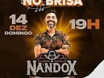 Nandox anima o Brisamar Shopping neste domingo (14)