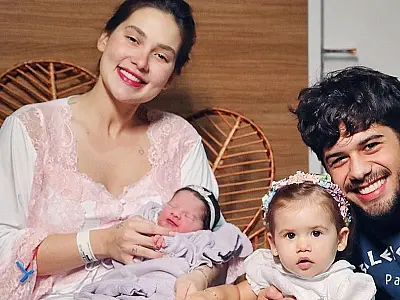 Virginia Fonseca e Zé Felipe mostram primeiras fotos com as duas filhas
