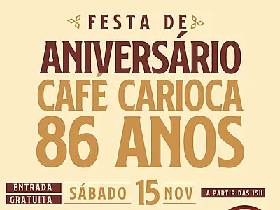 Café Carioca celebra a tradição dos seus 86 anos com novo sabor de pastel e festa na rua no feriado