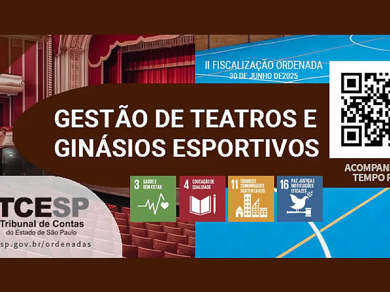 TCE realiza fiscalização surpresa inédita em teatros e ginásios em 226 municípios