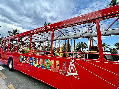 Projeto "Música no Busão" será atração no City Tour de Guarujá
