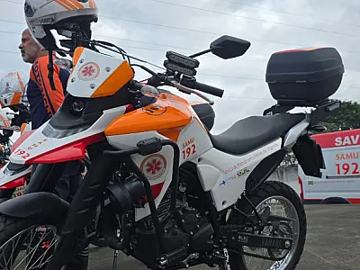 Prefeitura de Guarujá entrega duas novas motolâncias e reforça frota do Samu