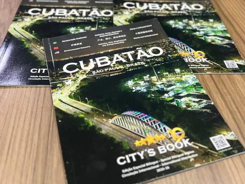 Revista City's Book destaca Cubatão e mostra o potencial da cidade para o mundo em edição bilíngue