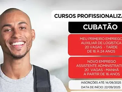 Cubatão tem vagas profissionalizantes abertas no programa Qualifica SP