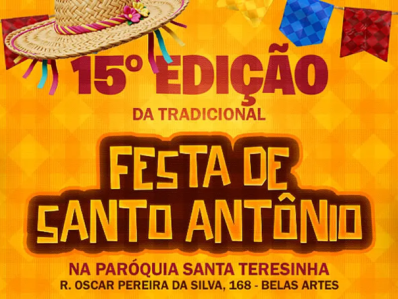 15ª Festa de Santo Antônio da Paróquia Santa Teresinha começa neste sábado (7) em Itanhaém