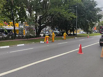Guarujá segue com programação de zeladoria e tapa-buraco nos bairros