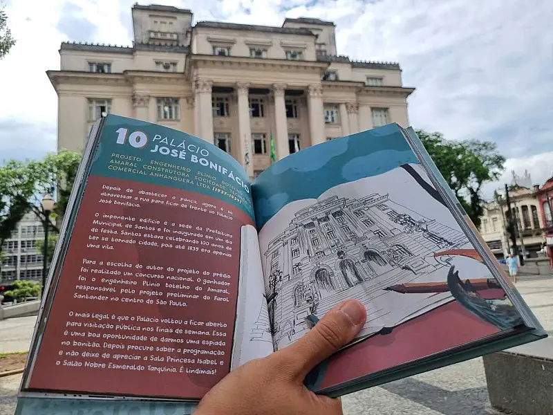 Passeio para crianças no Centro de Santos mostrará detalhes de prédios históricos