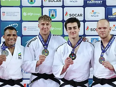 Judocas brasileiros terminam com cinco pódios em Grand Prix de Zagreb