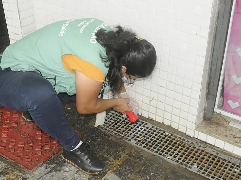 Vila Mathias recebe mutirão contra Aedes aegypti nesta quarta