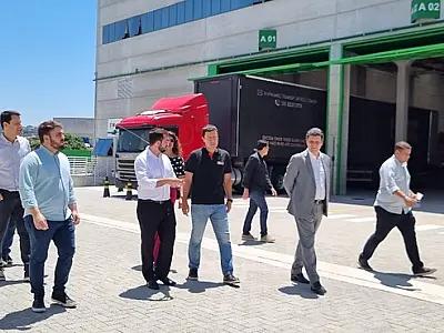 Prefeito Kayo Amado faz visita no Centro Logístico MBigucci em Santo André