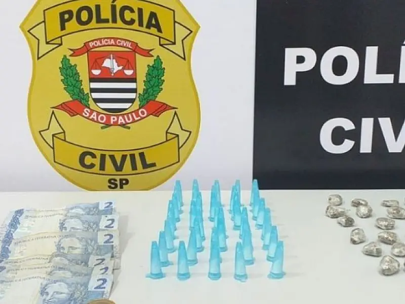 Polícia prende traficante de drogas em São Vicente
