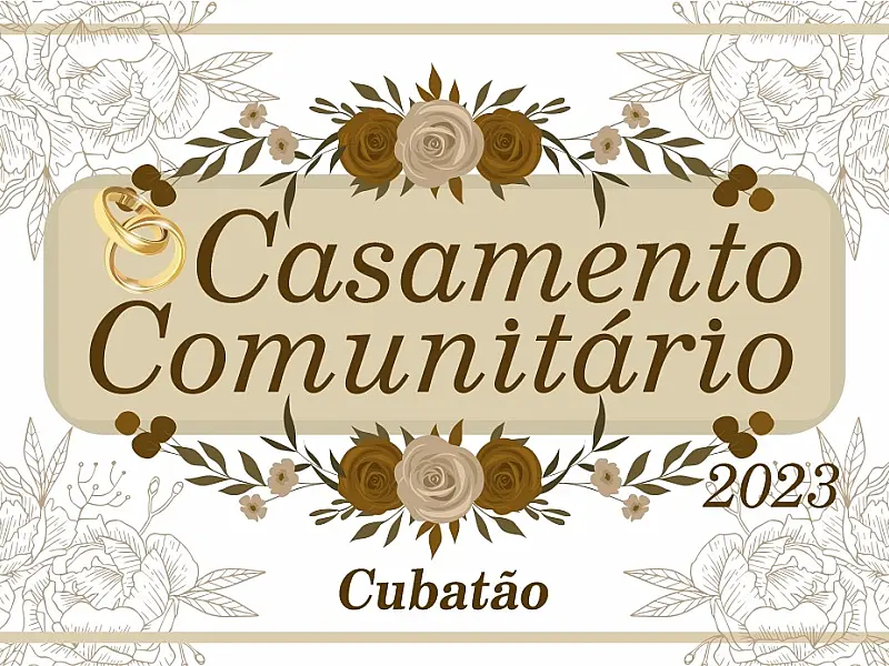 Inscrições para o 'Casamento Comunitário' continuam na cidade de Cubatão