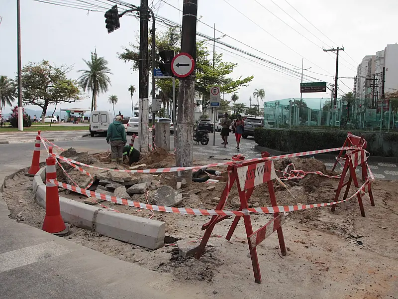 Primeira fase da revitalização da Rua Trabulsi, em Santos, termina este mês