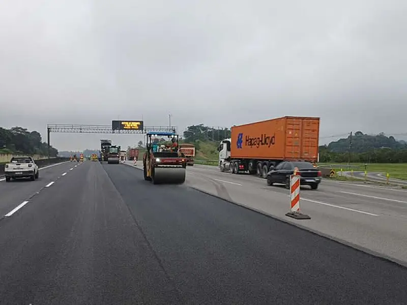 Ecovias Imigrantes renova pavimento da Rodovia dos Imigrantes em trechos do Planalto e da Baixada