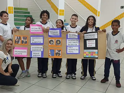 Alunos da AMEI Rei Pelé viram protagonistas em projeto Comunidade Sustentável